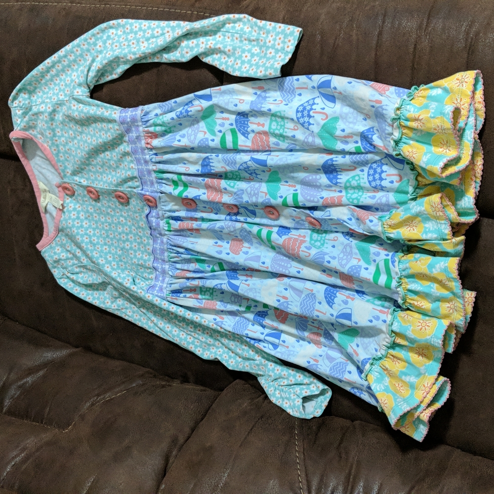 Long sleeve Matilda Jane dress. Multi color